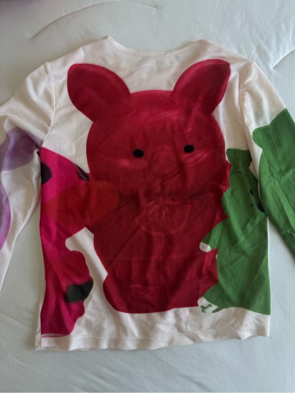 Kpop Long Sleeve mesh shirt